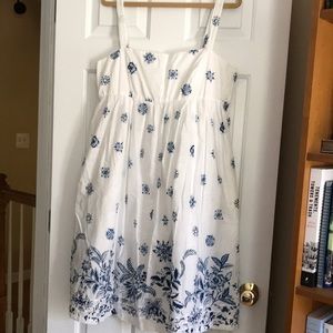 Gap blue and white cotton sundress - size 16